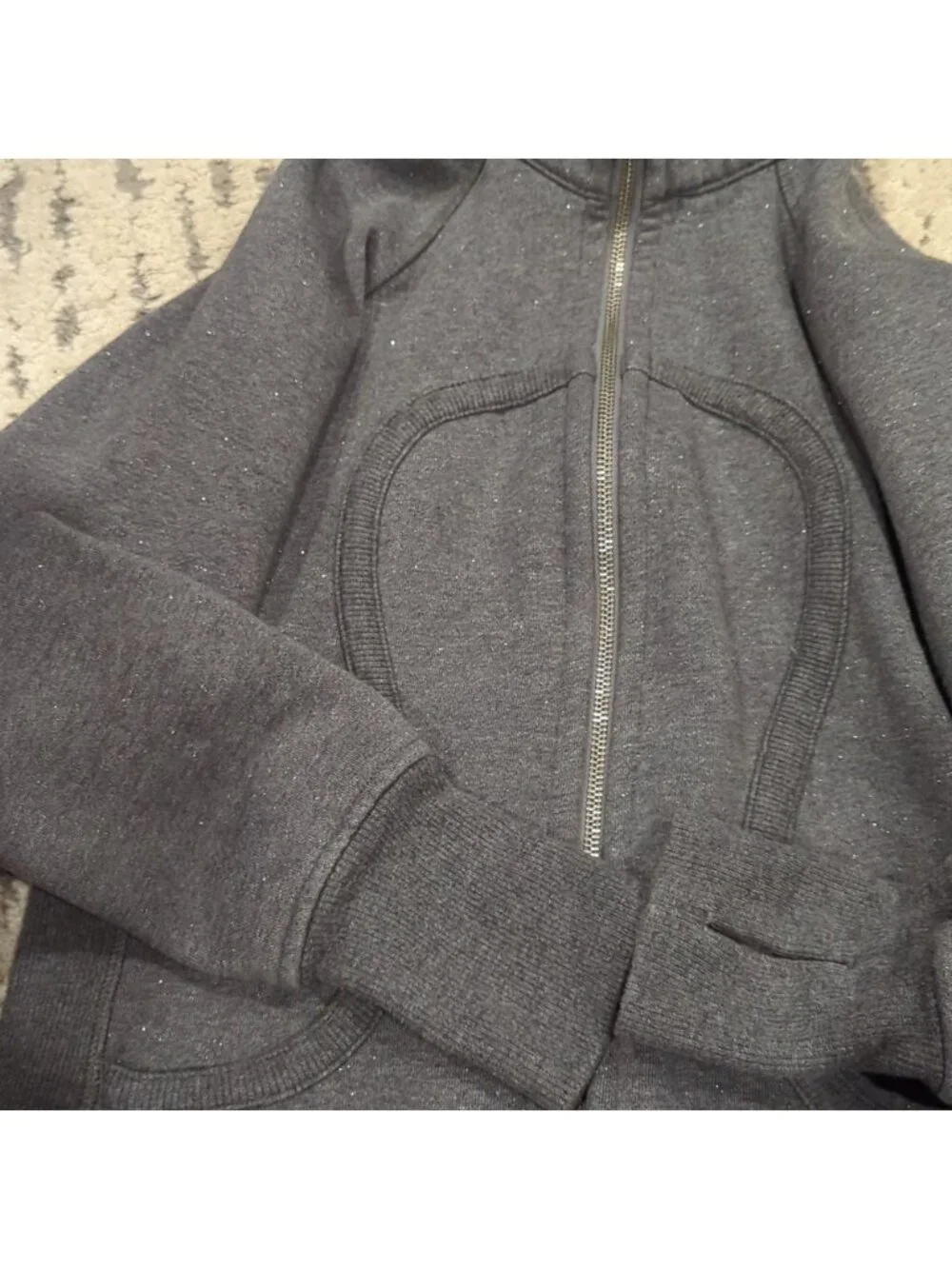 Lululemon Scuba Hoodie *Sparkle Heathered Blurred Grey / Blurred Grey